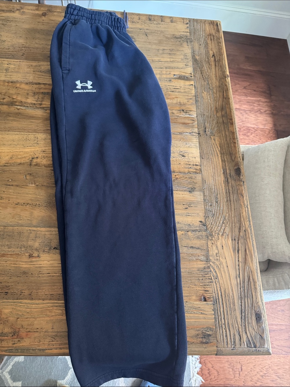 Under Armour Navy Blue Fleece Joggers with Logo